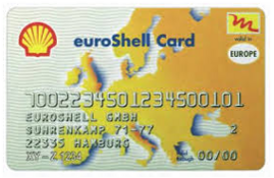 Tankkarte mit der Auschrift Shell
