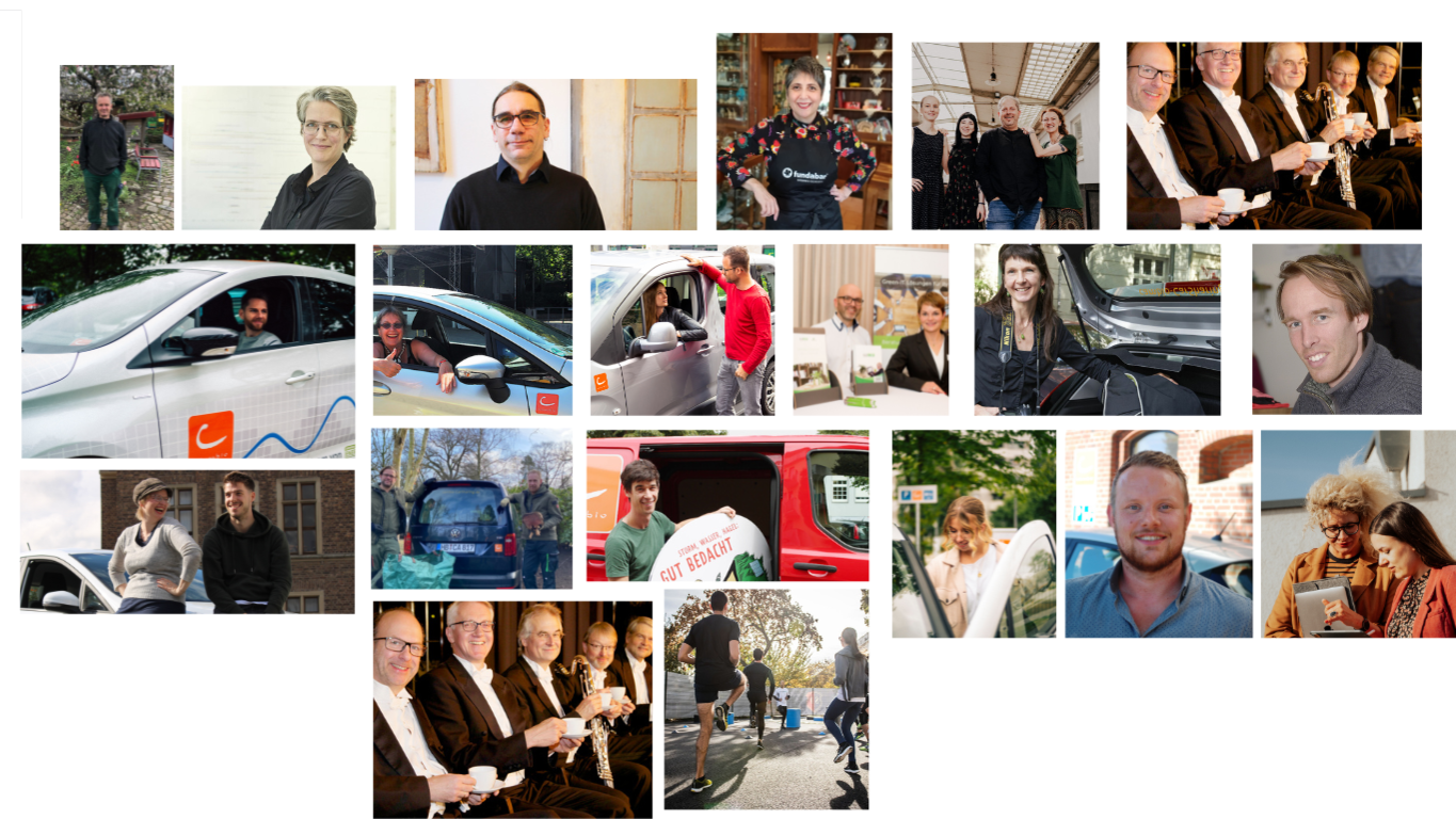 Collage aus verschiedenen Bildern die Personen zeigen