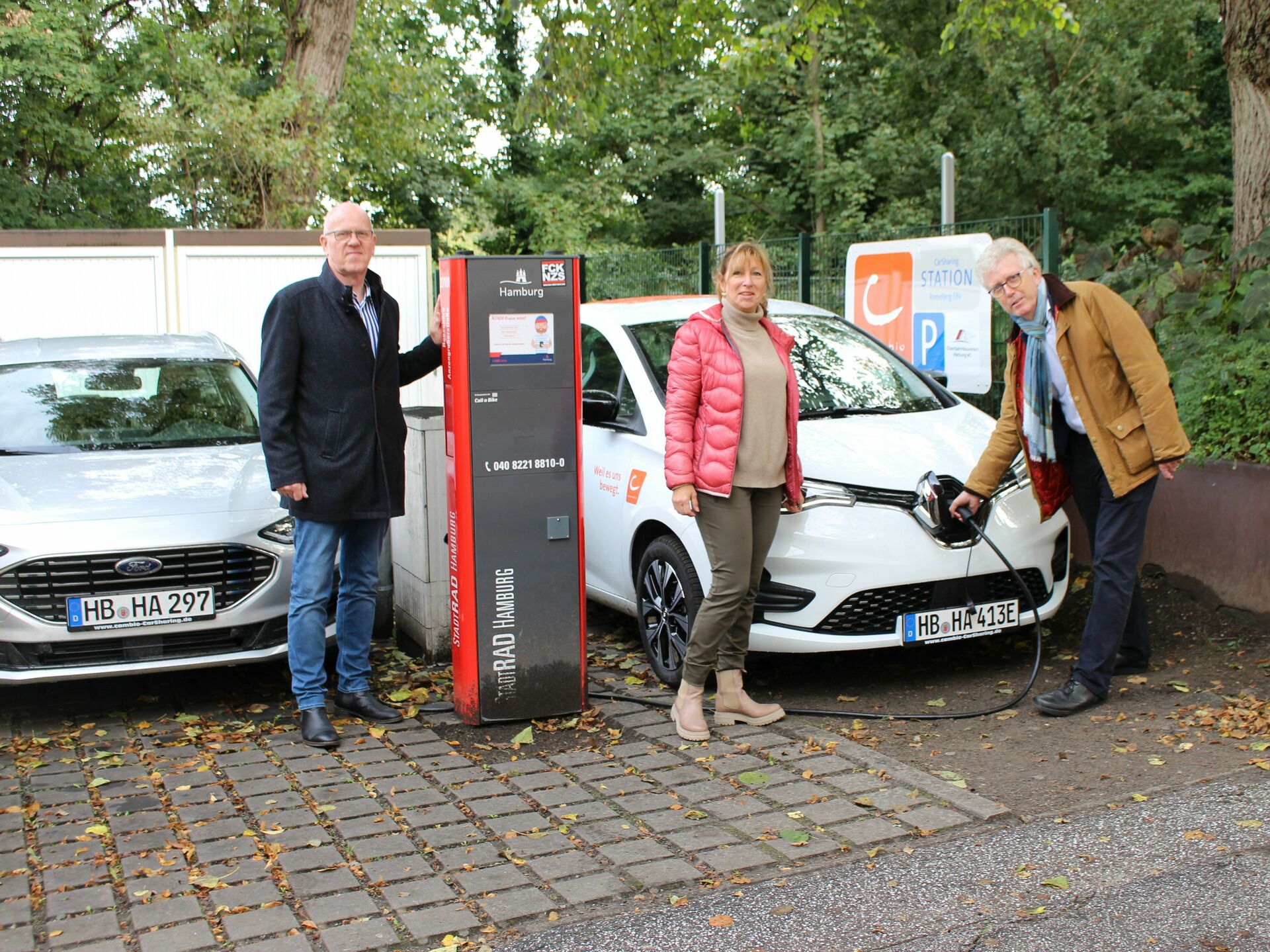 Neue cambio CarSharing-Station in Harburg
