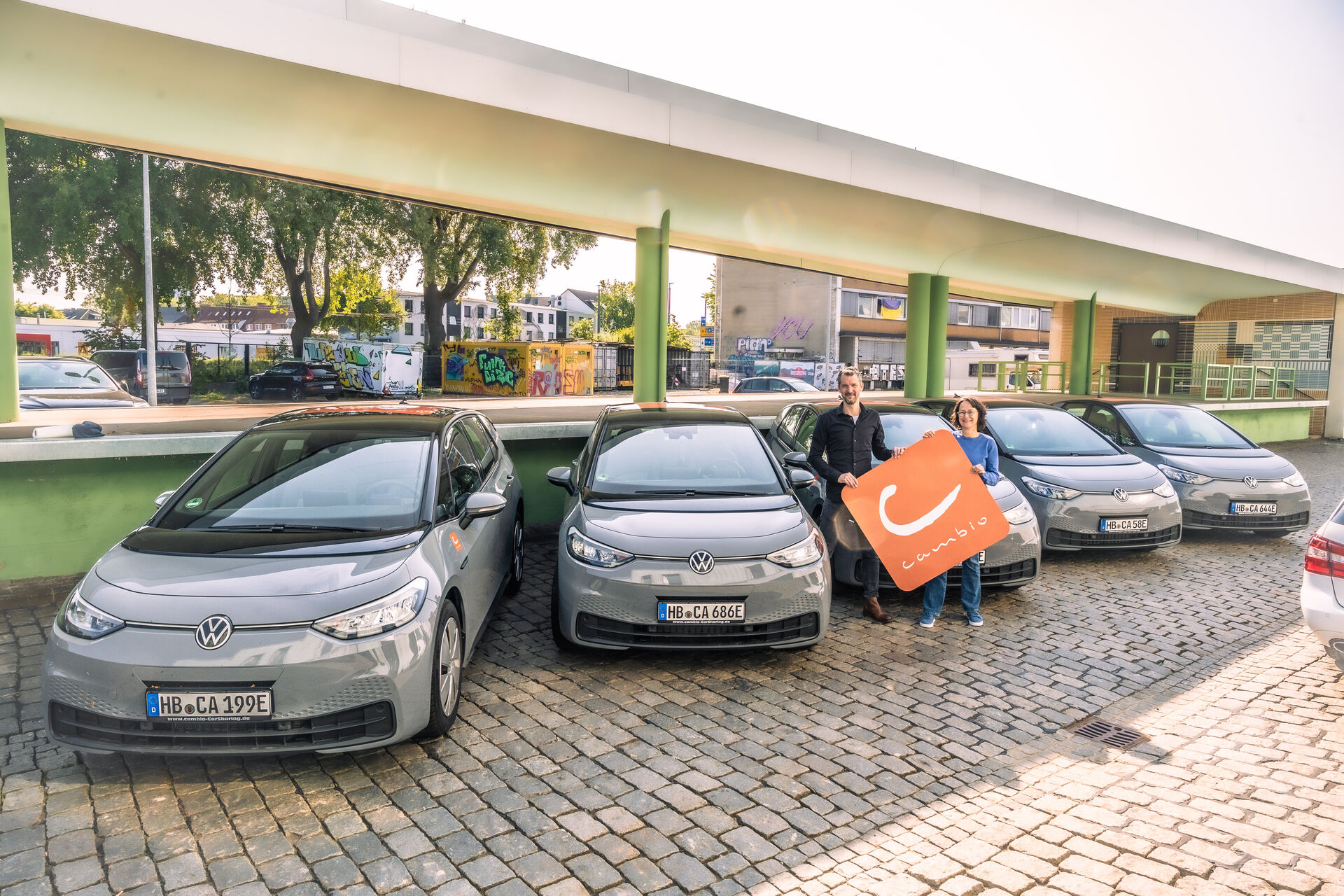 E-Autos von cambio CarSharing.